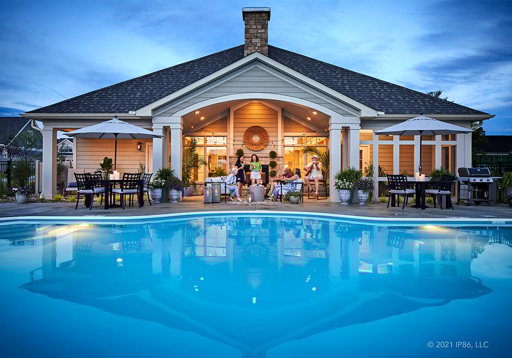 large clubhouse gathering